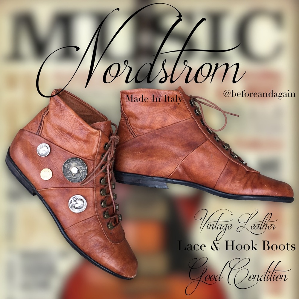 Unique Lace and Hook Boots